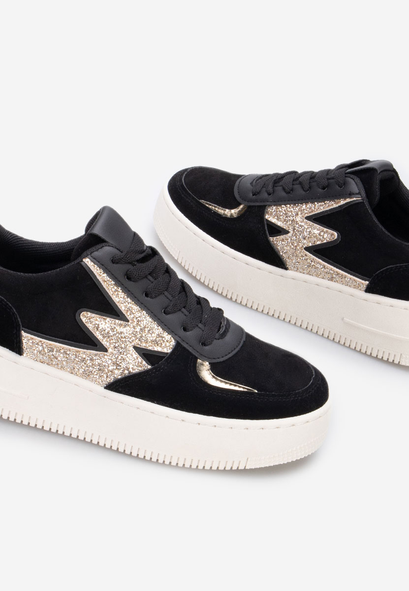 Nadine fekete telitalpú platform sneaker