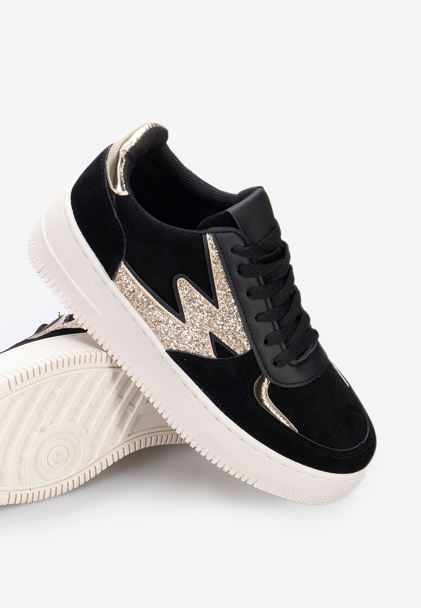 Nadine fekete telitalpú platform sneaker