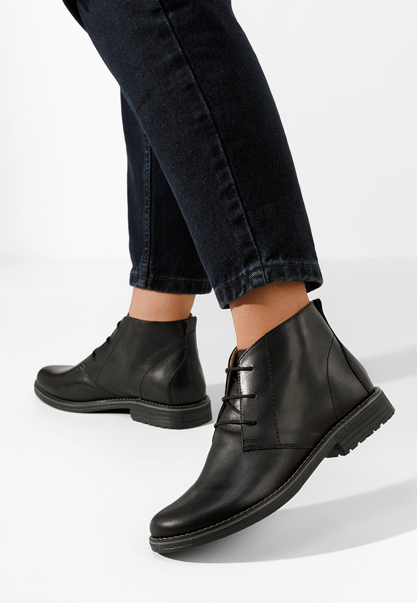 Kalisa v5 fekete női bőr bokacsizma Kalisa v5 fekete női bőr bokacsizma