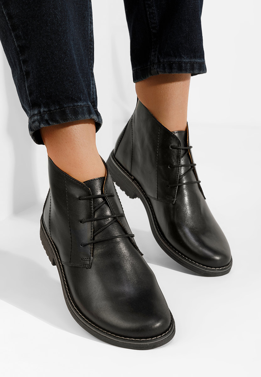 Kalisa v5 fekete női bőr bokacsizma Kalisa v5 fekete női bőr bokacsizma