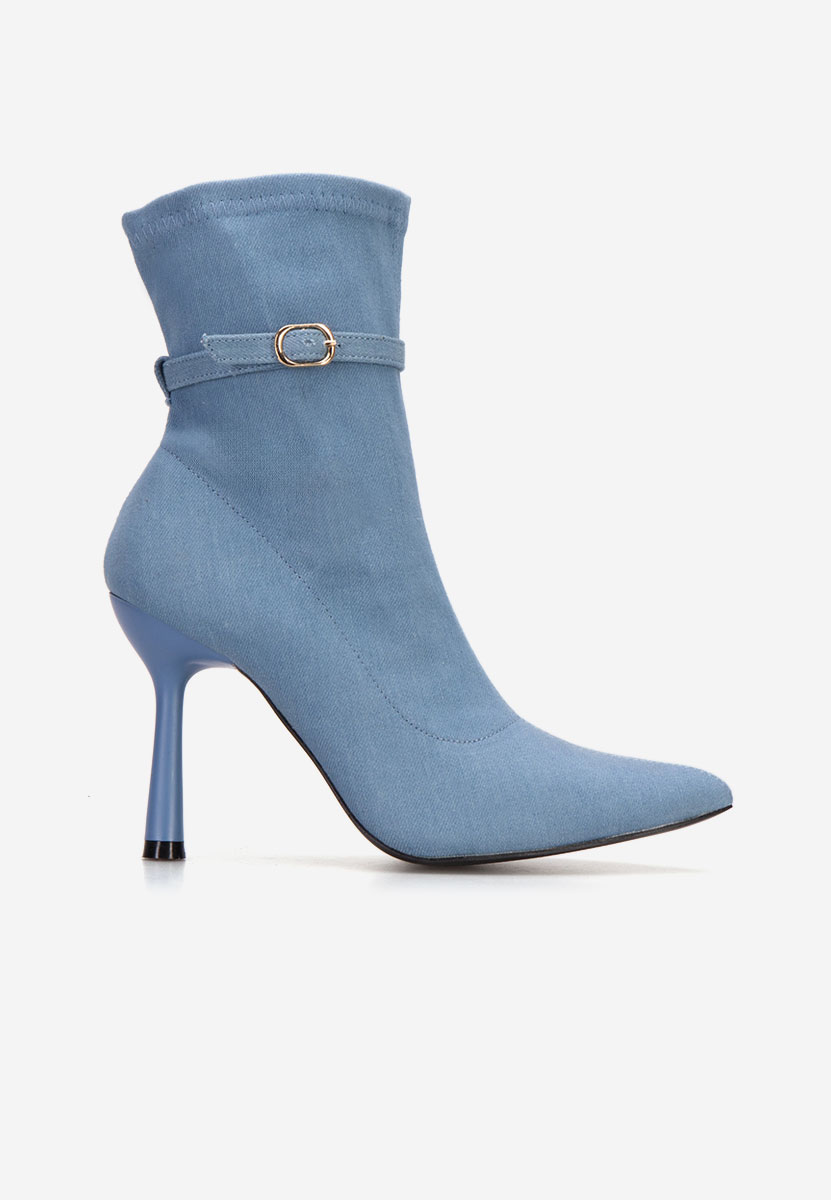 Gioia kék tűsarkú bokacsizma