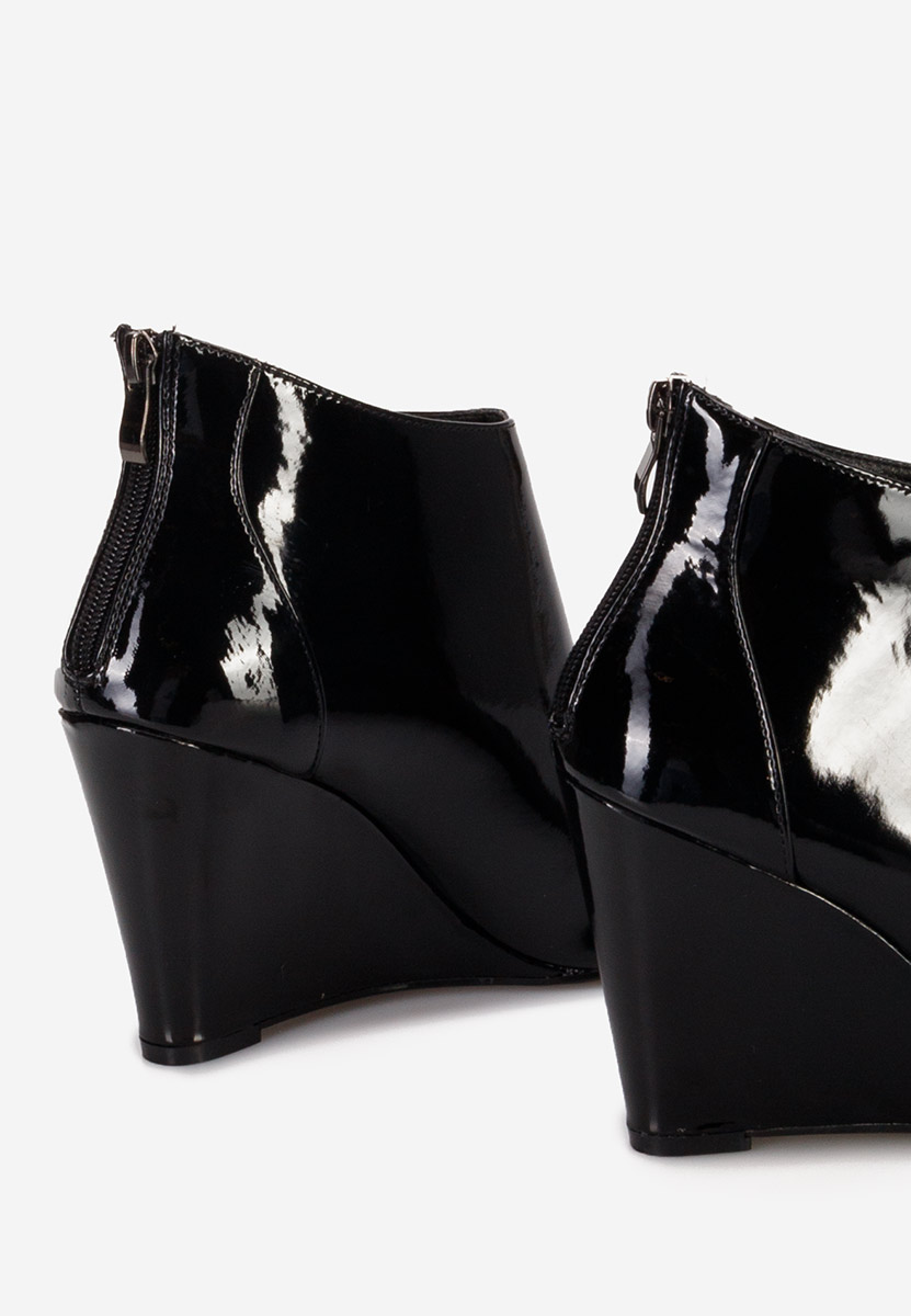 Shenna fekete női platform bokacsizma 