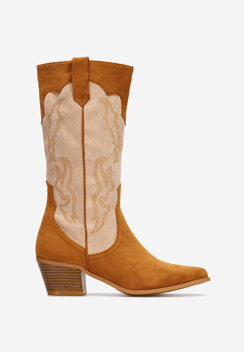 Kania camel cowboy csizma női 