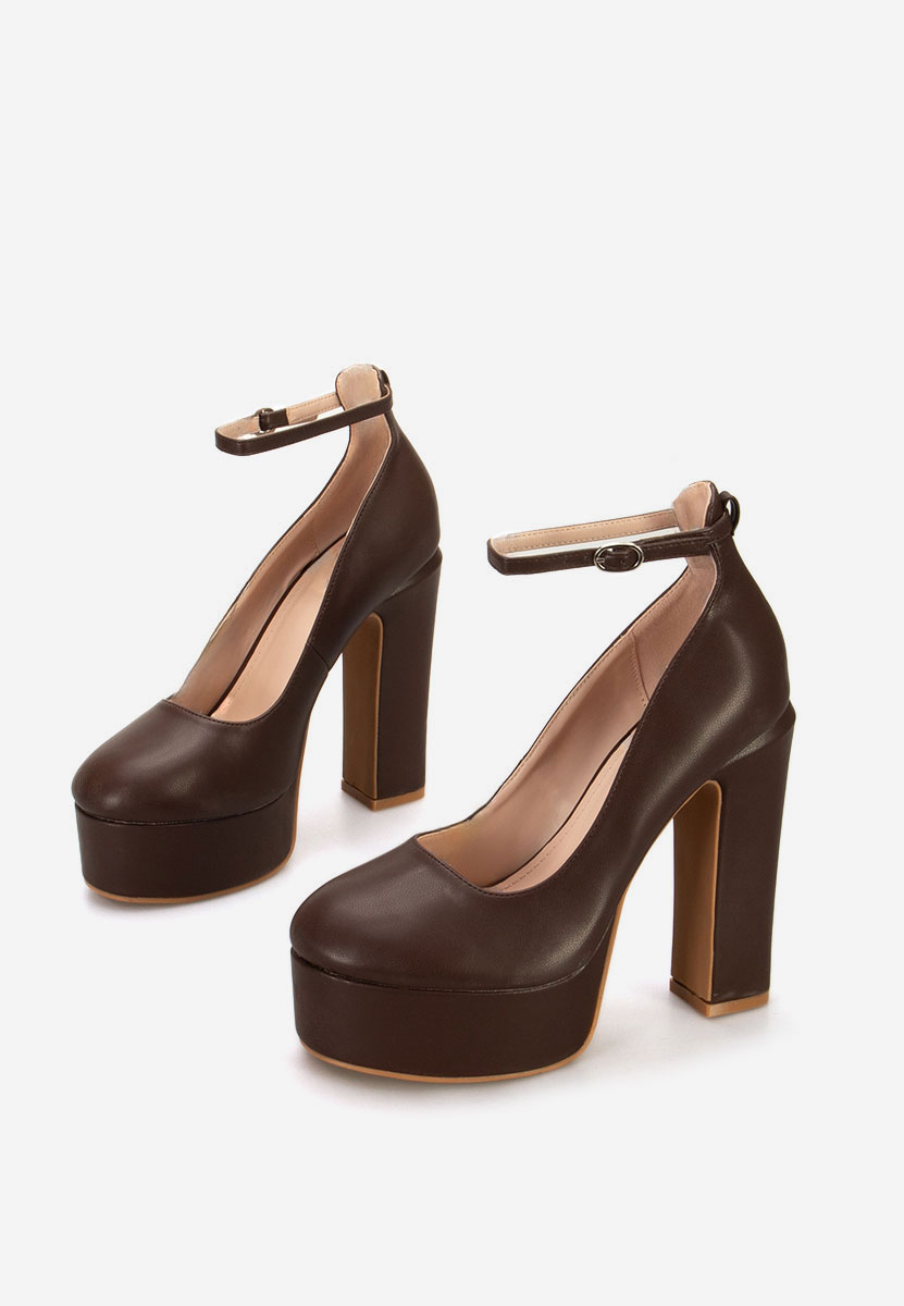 Matea v3 barna platform magassarkú