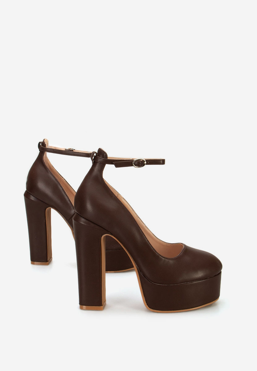 Matea v3 barna platform magassarkú