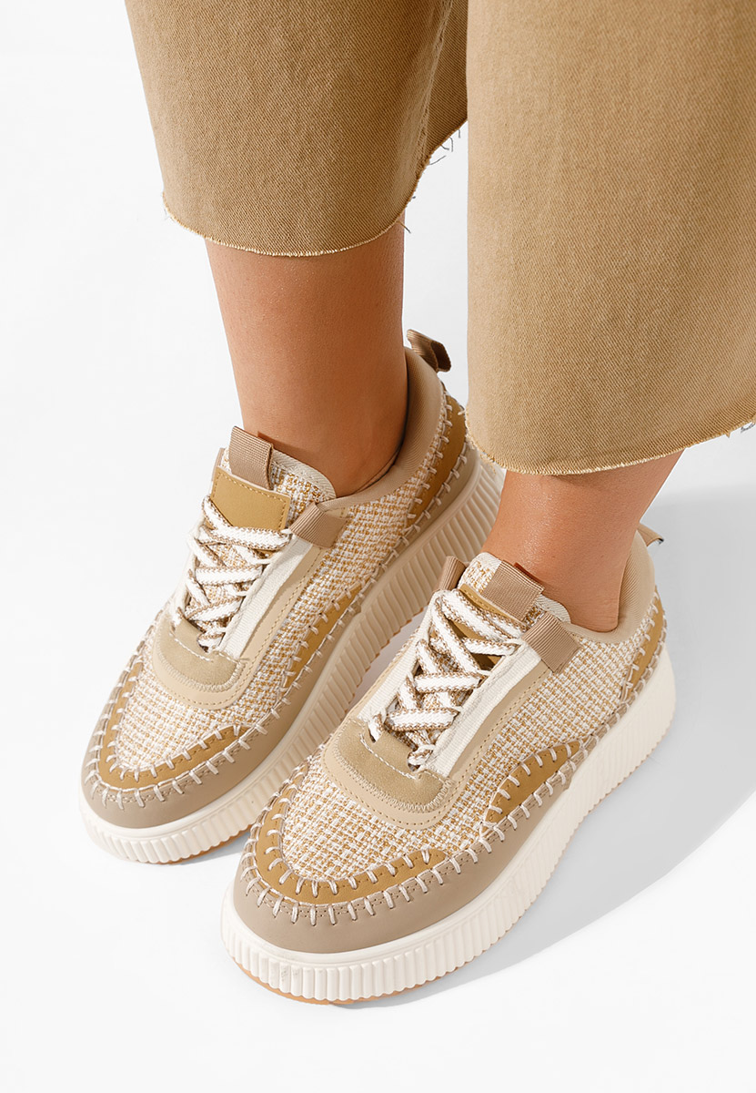 Tenerife khaki telitalpú platform sneaker