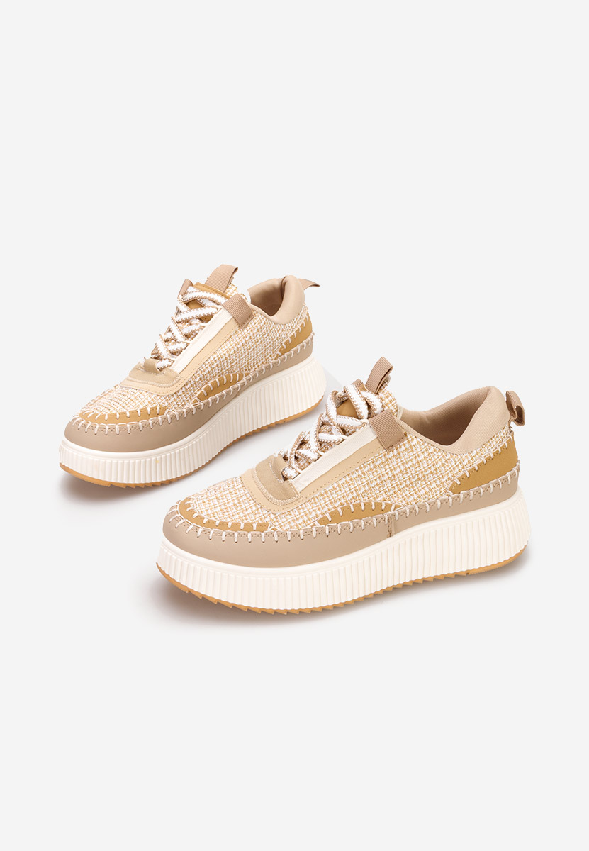 Tenerife khaki telitalpú platform sneaker