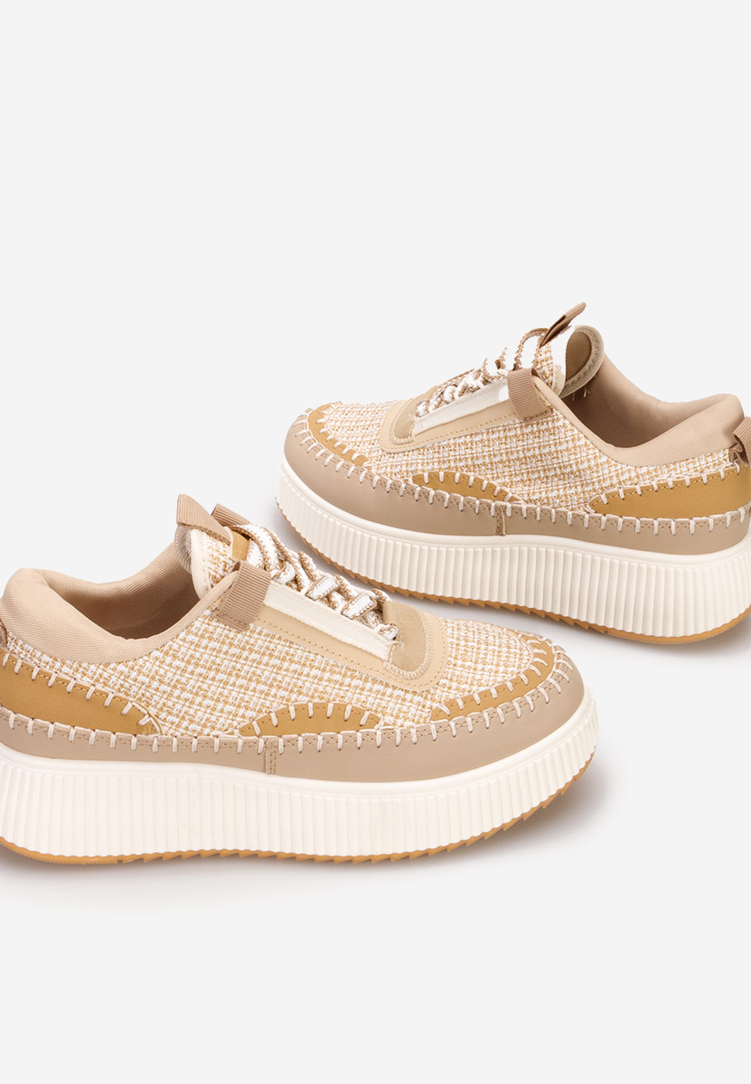 Tenerife khaki telitalpú platform sneaker