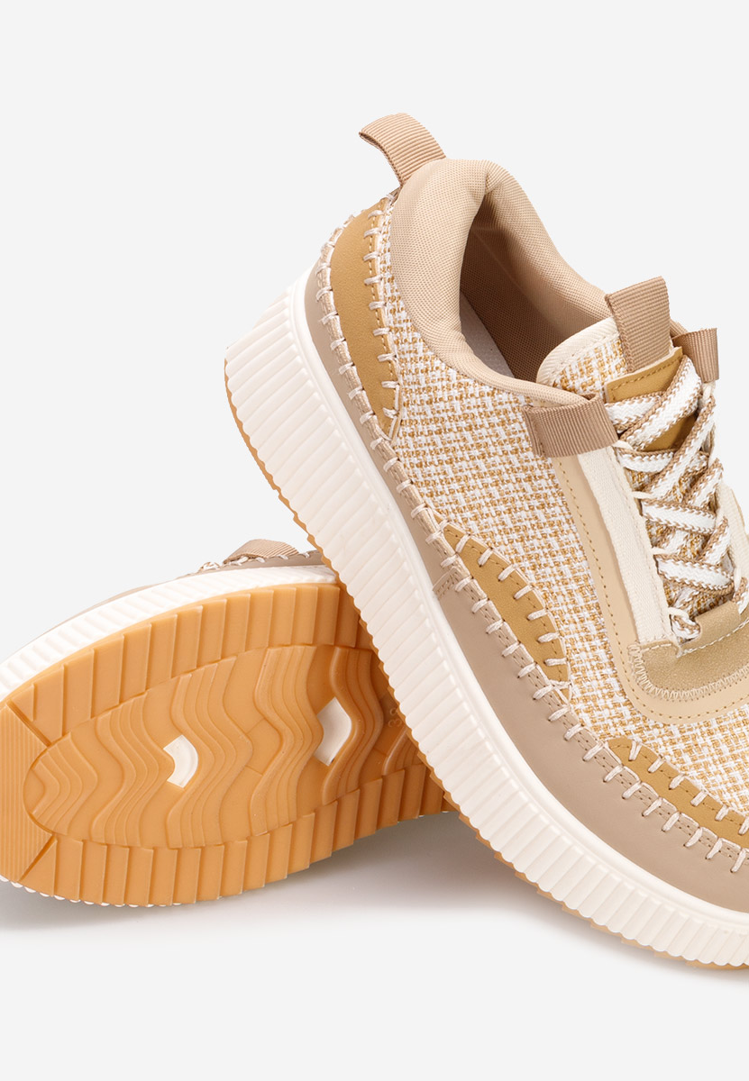 Tenerife khaki telitalpú platform sneaker