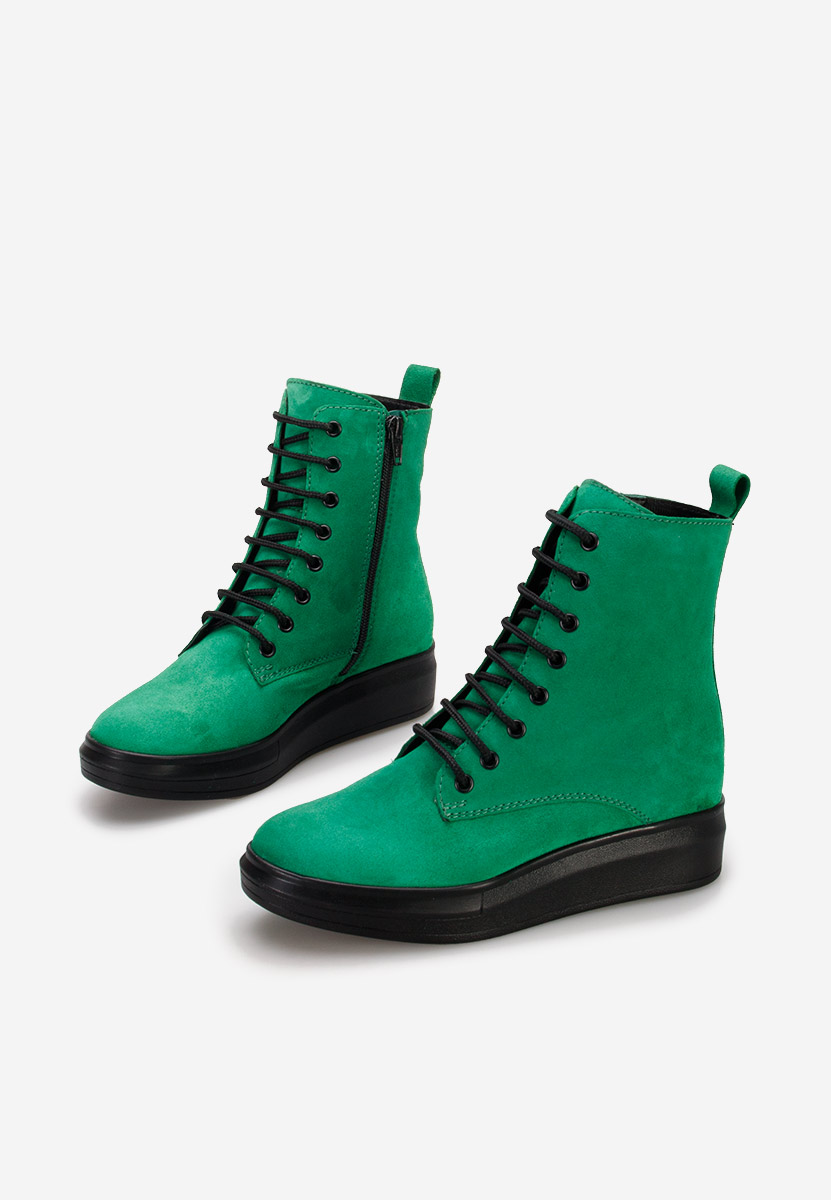 Cabera v2 zöld női bőr bokacsizma