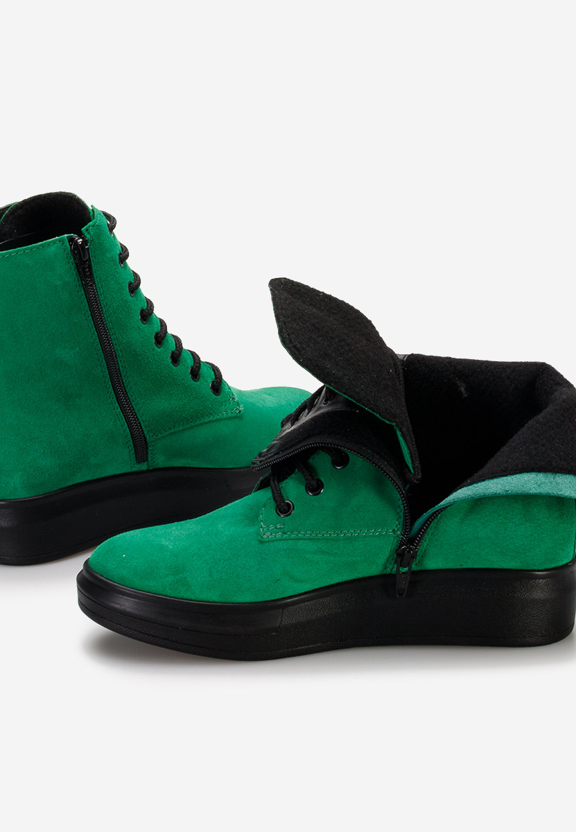 Cabera v2 zöld női bőr bokacsizma