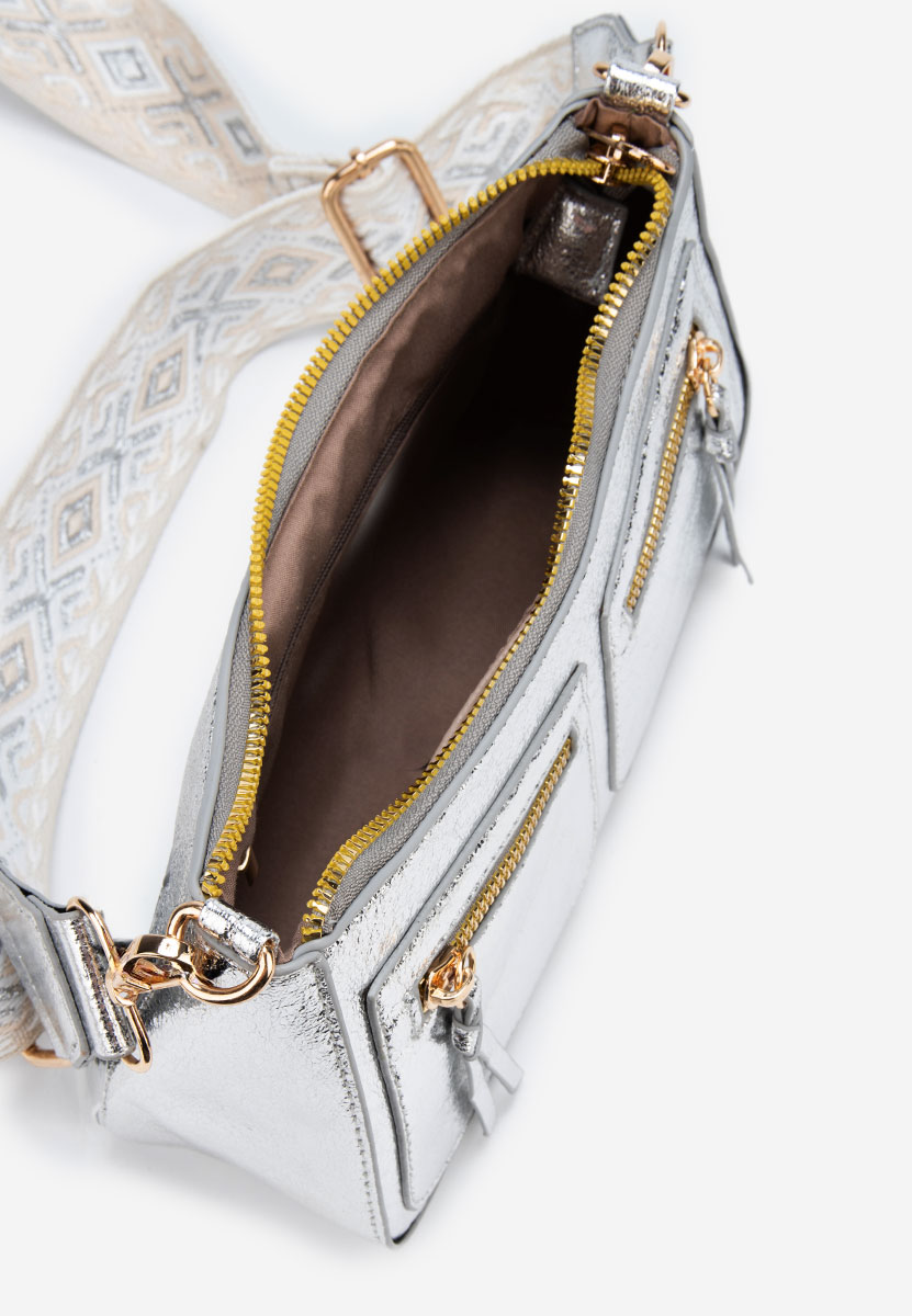 Sabrya ezüst válltáska