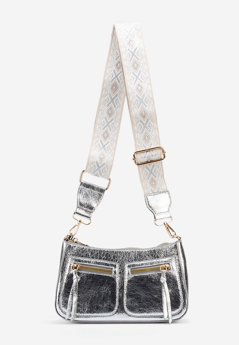 Sabrya ezüst válltáska