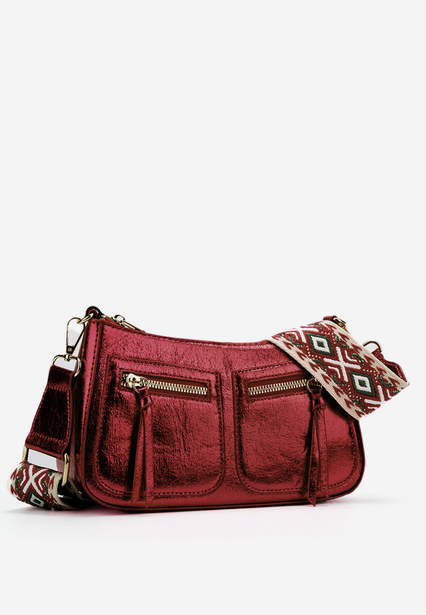 Sabrya borvörös válltáska