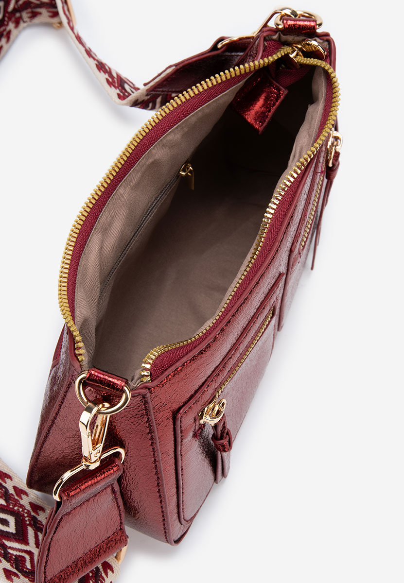 Sabrya borvörös válltáska