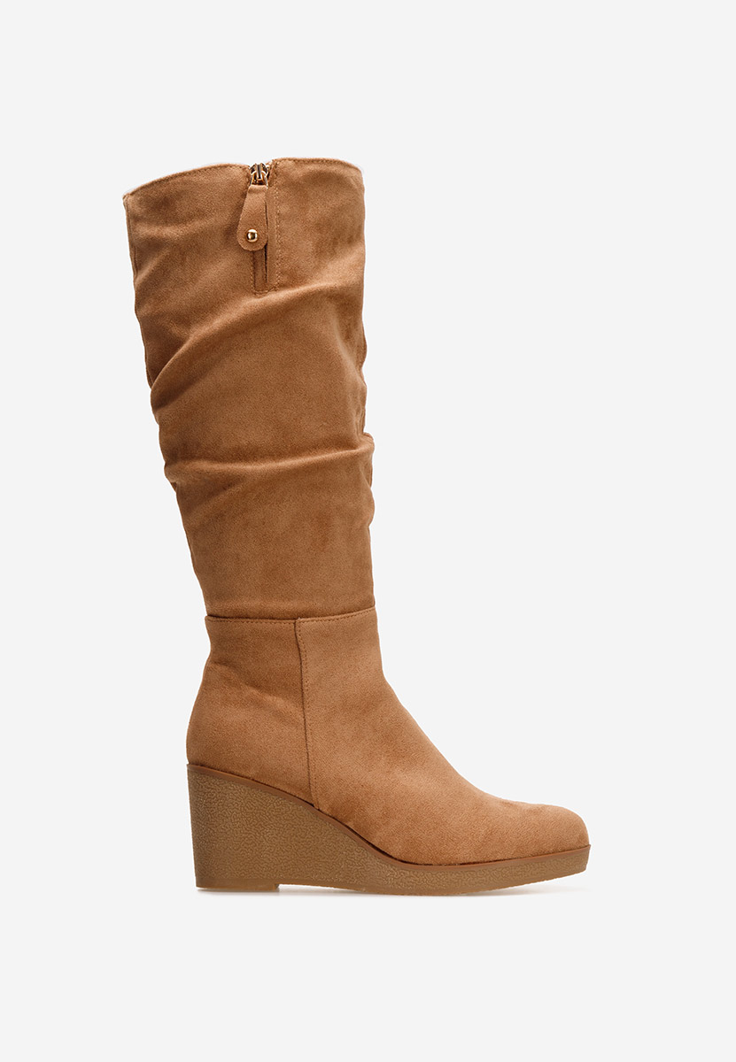 Chloe camel platform csizma