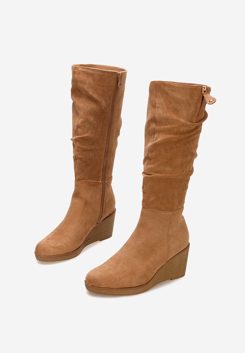 Chloe camel platform csizma