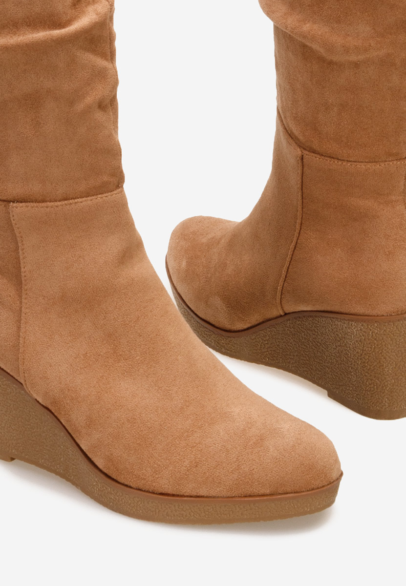 Chloe camel platform csizma