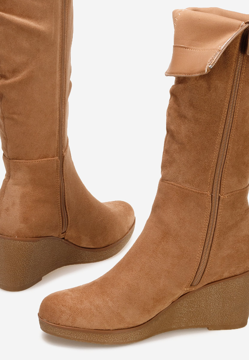 Chloe camel platform csizma