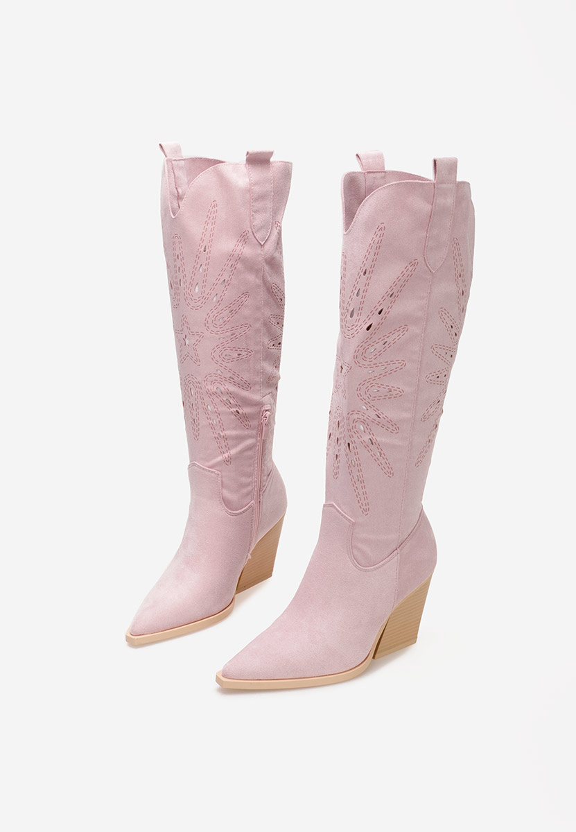Indaia v3 lila cowboy csizma női 