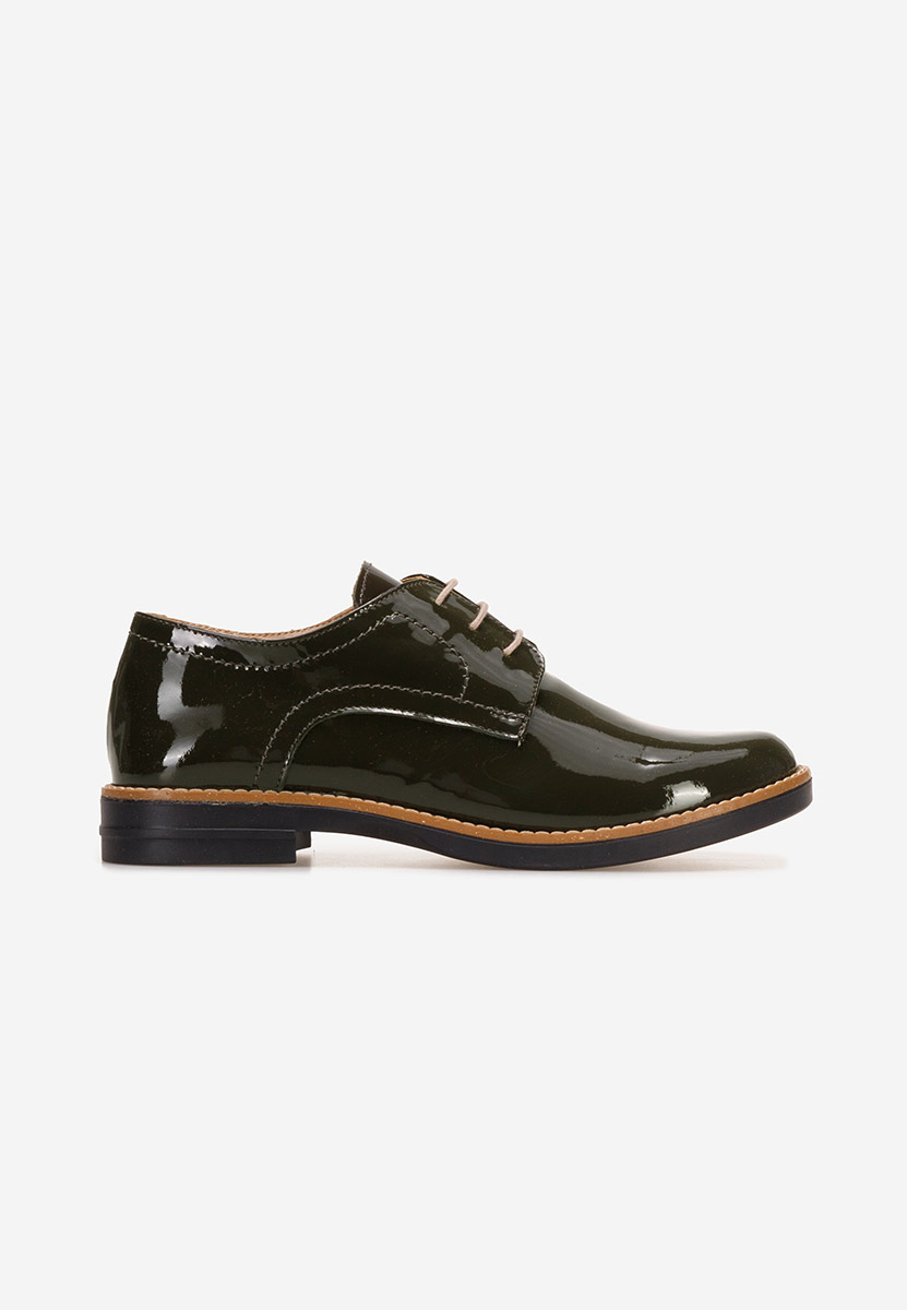 Otivera v3 khaki női bőr derby cipő