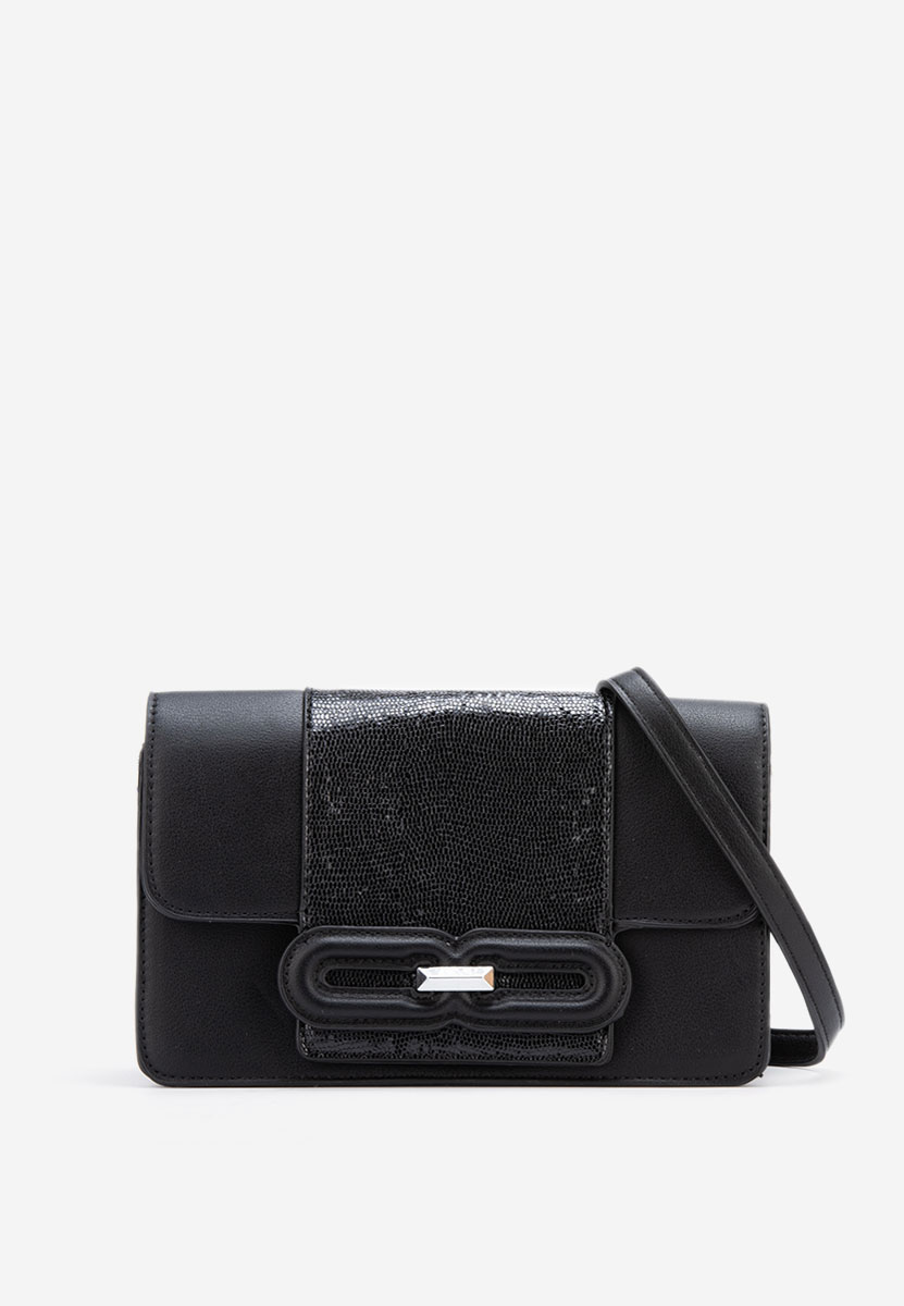 Lesya fekete boríték táska