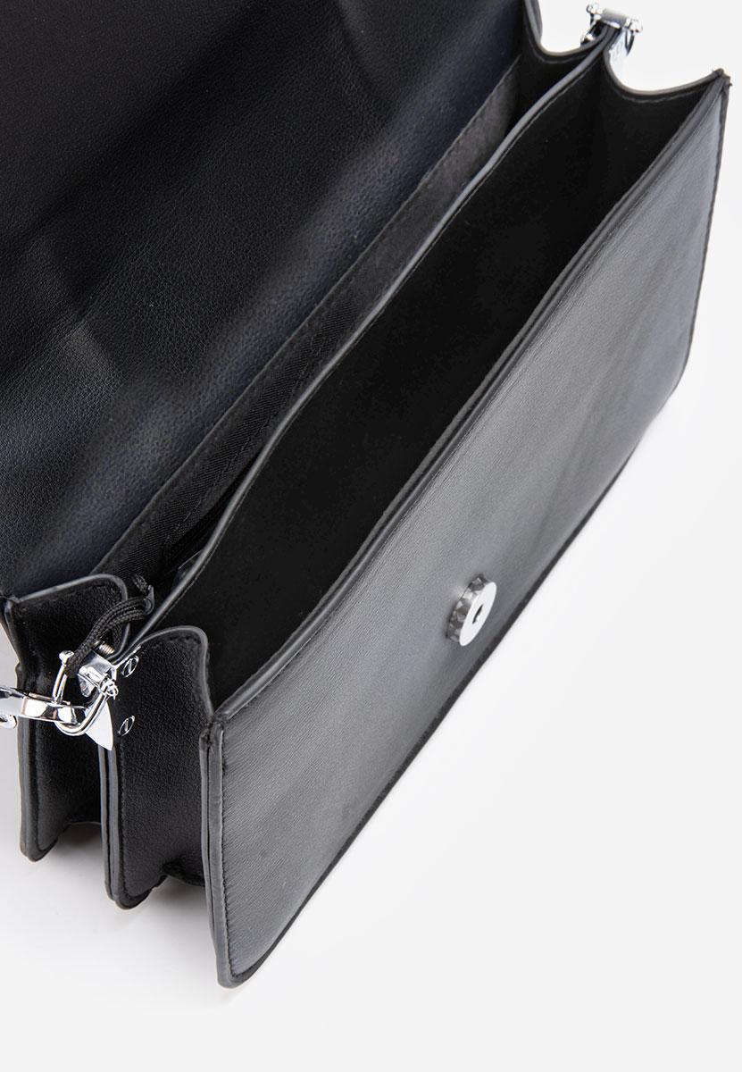 Lesya fekete boríték táska