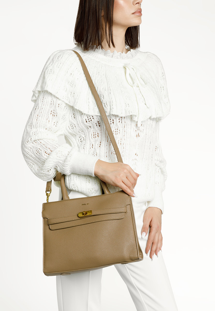 Tharsa khaki kézitáska