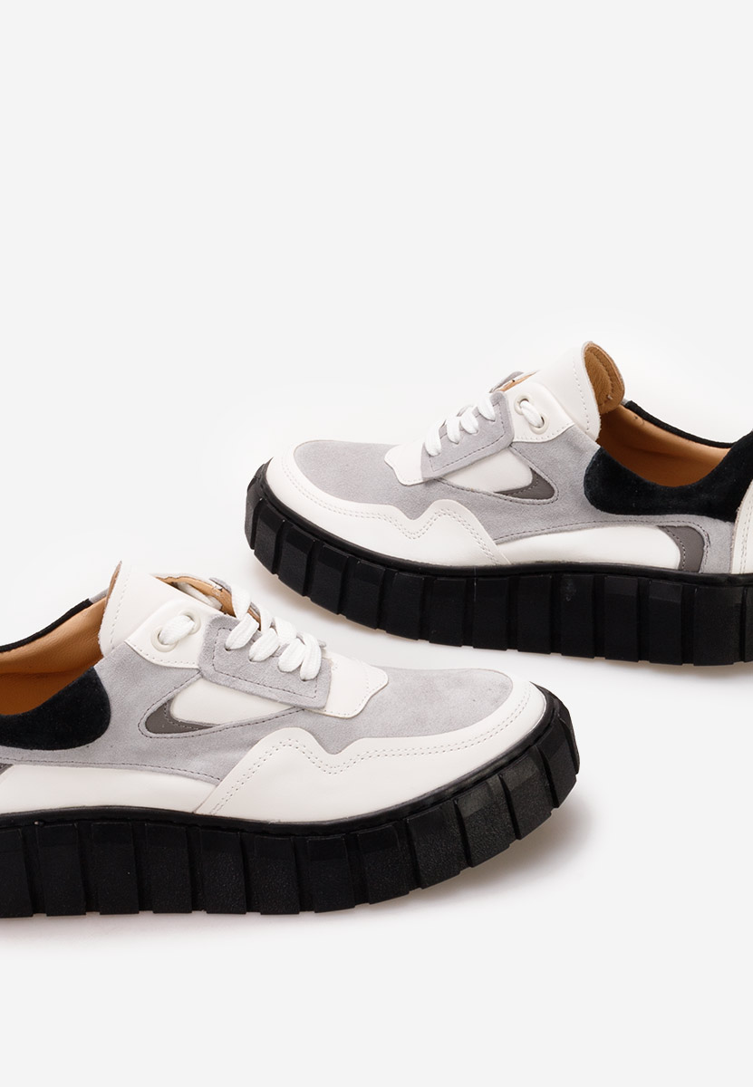 Caera fehér női bőr sneaker