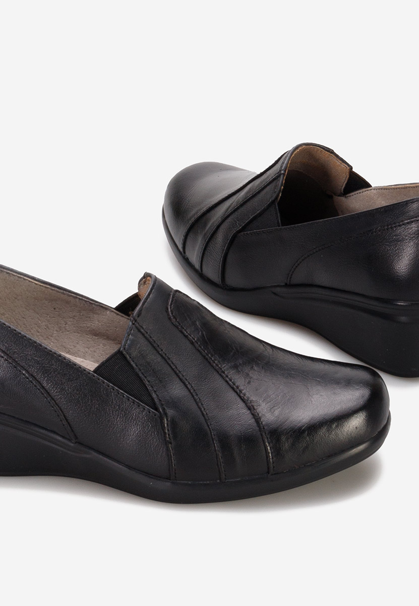 Verenta fekete platform cipők