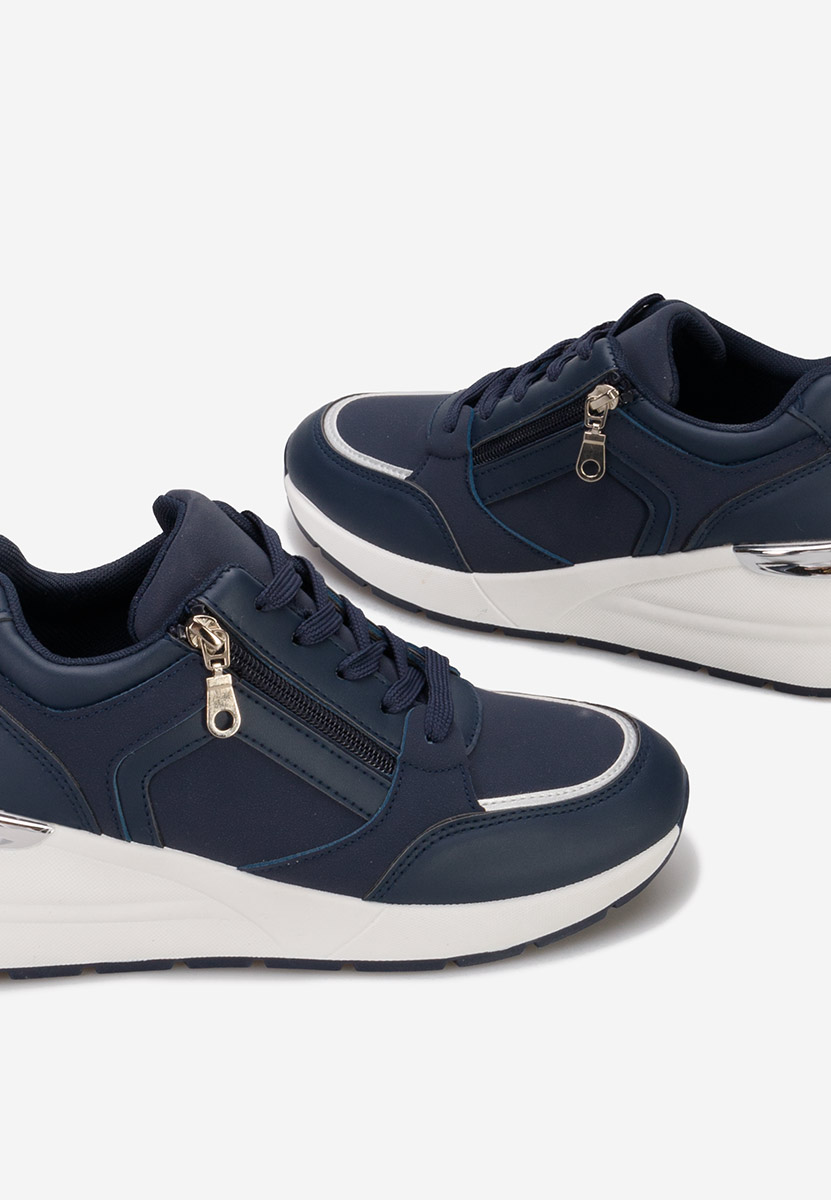 Henia tengerészkék platform sneaker cipő 