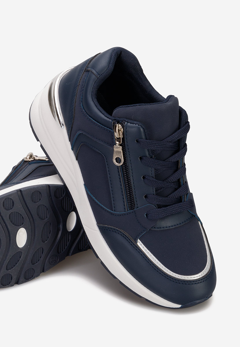 Henia tengerészkék platform sneaker cipő 