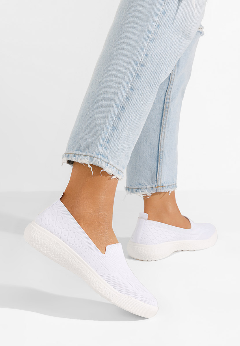 Akova fehér fűzős női cipő
