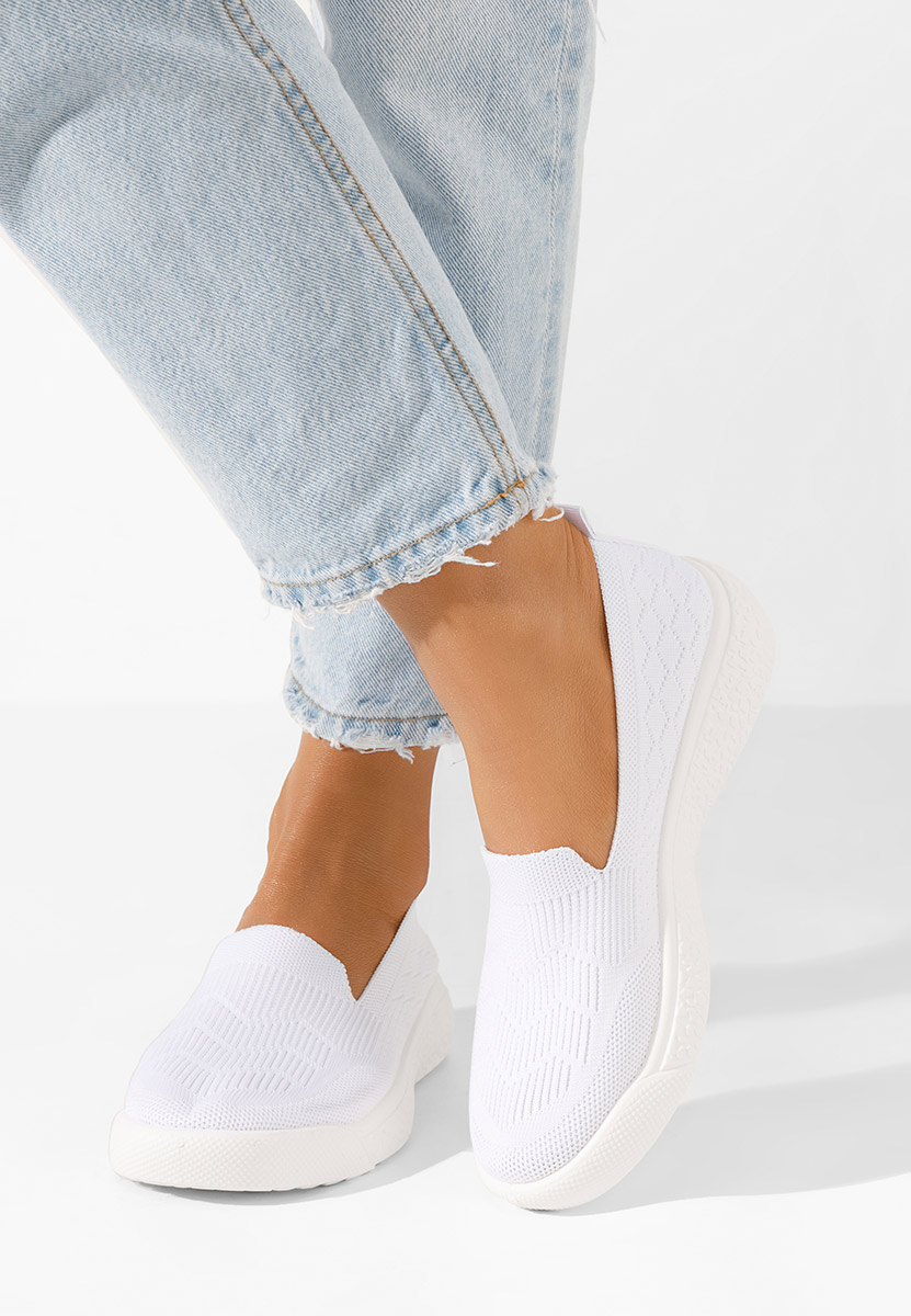 Akova fehér fűzős női cipő