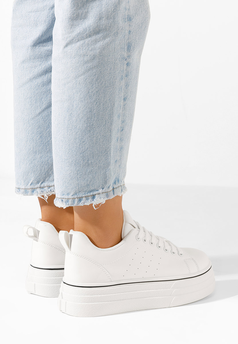 Asalia fehér telitalpú platform sneaker