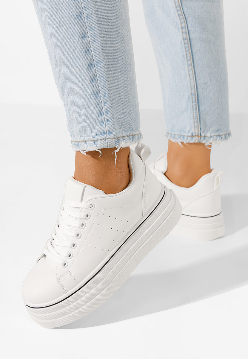 Asalia fehér telitalpú platform sneaker