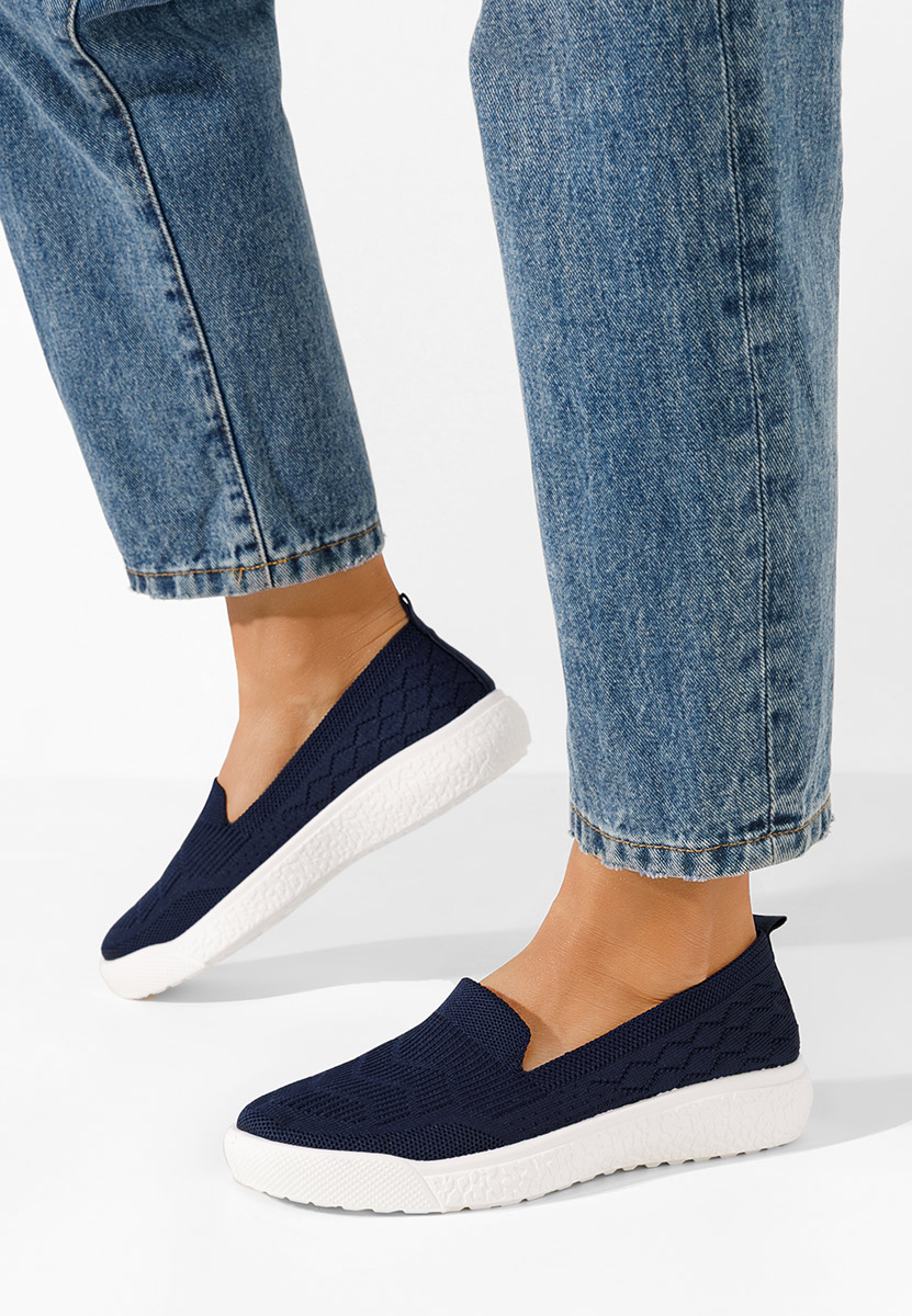 Akova tengerészkék fűzős női cipő