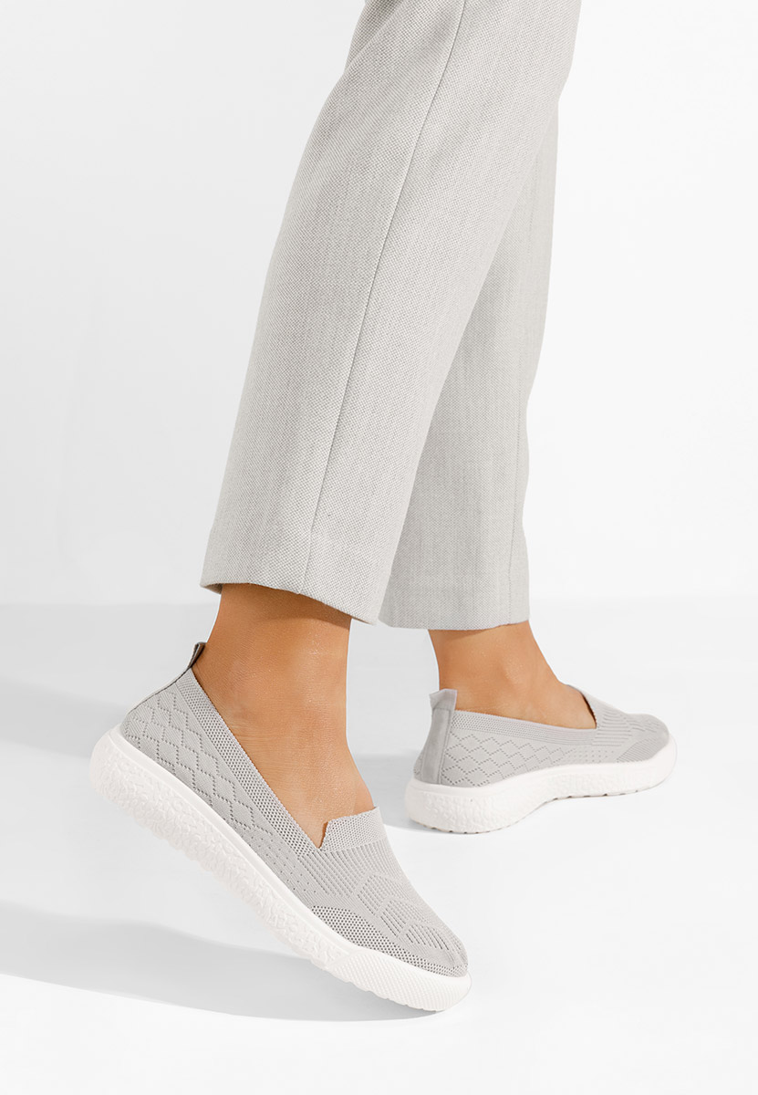 Akova szürke fűzős női cipő