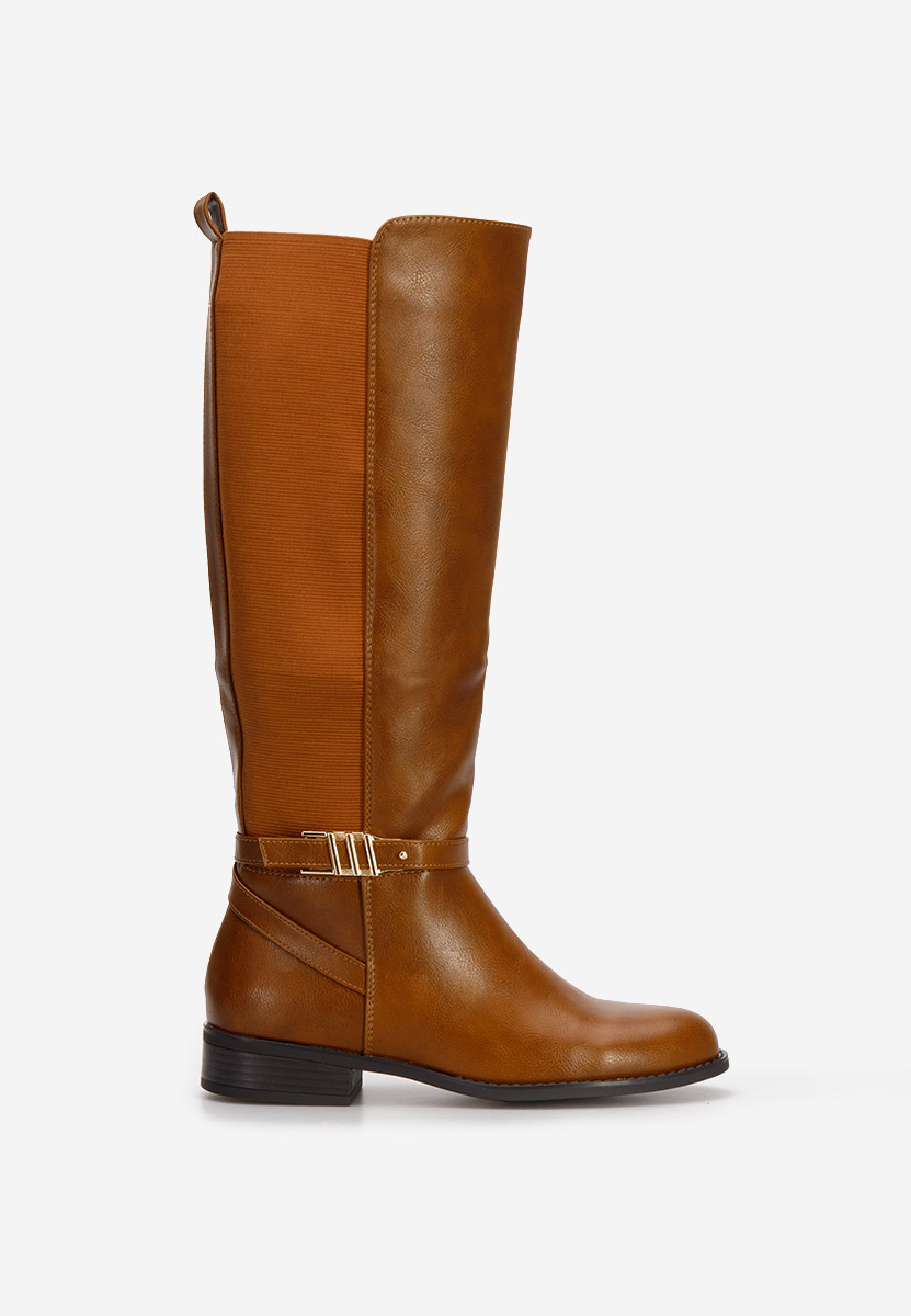 Balina camel lapos talpú csizma 