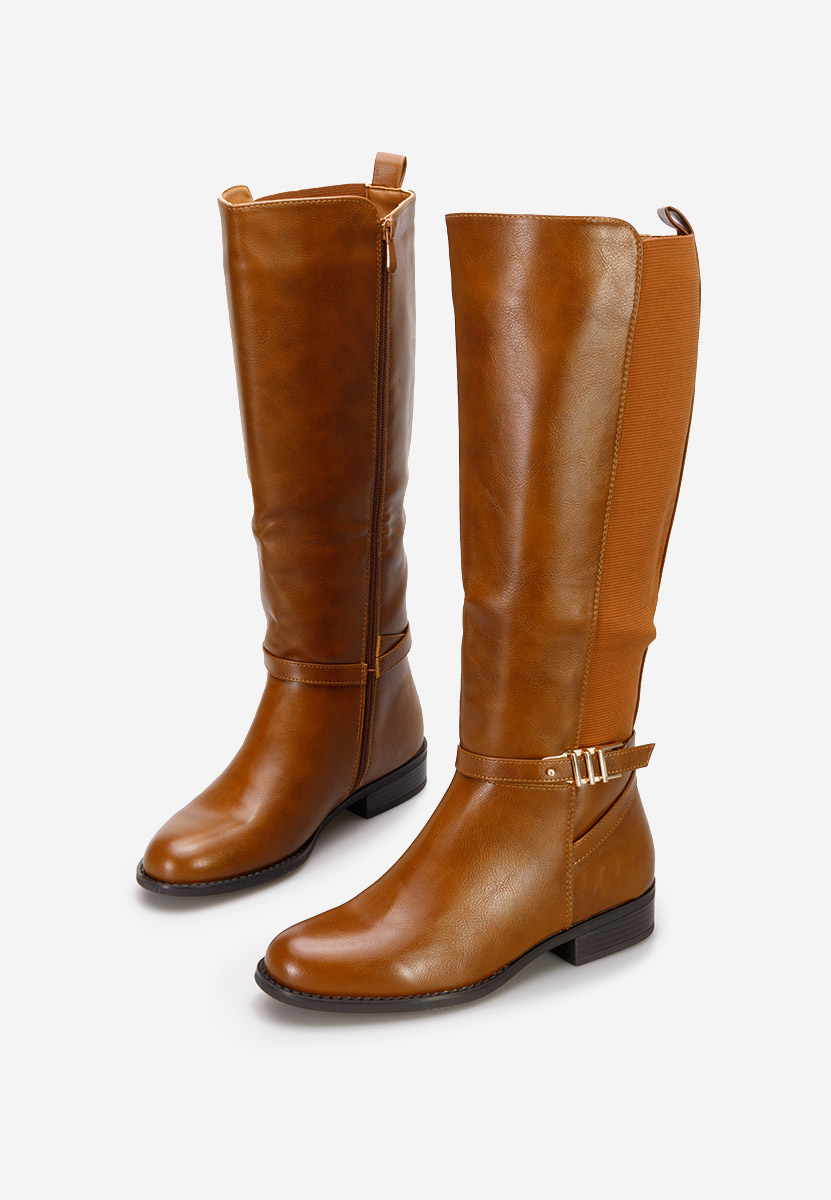 Balina camel lapos talpú csizma 
