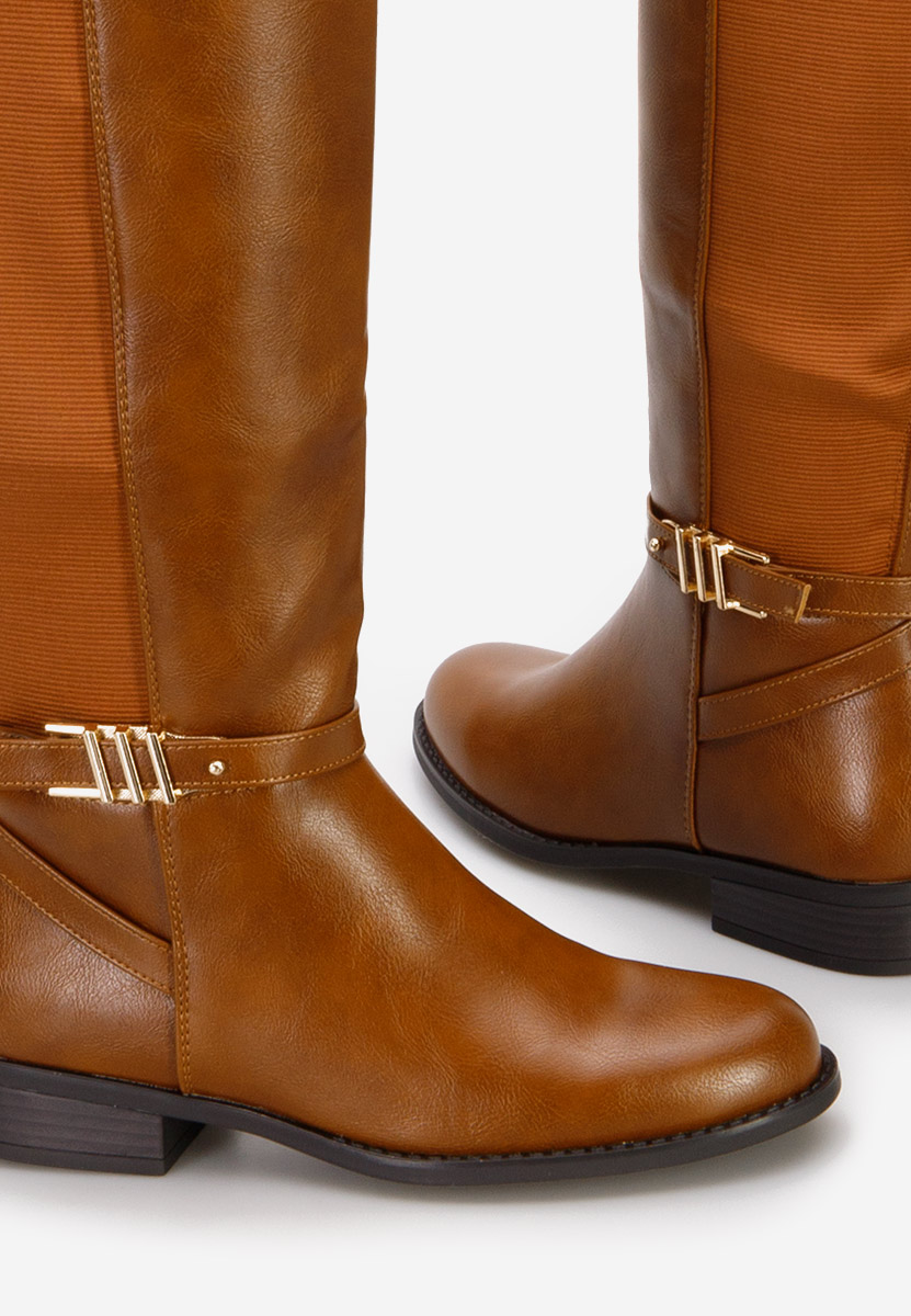 Balina camel lapos talpú csizma 