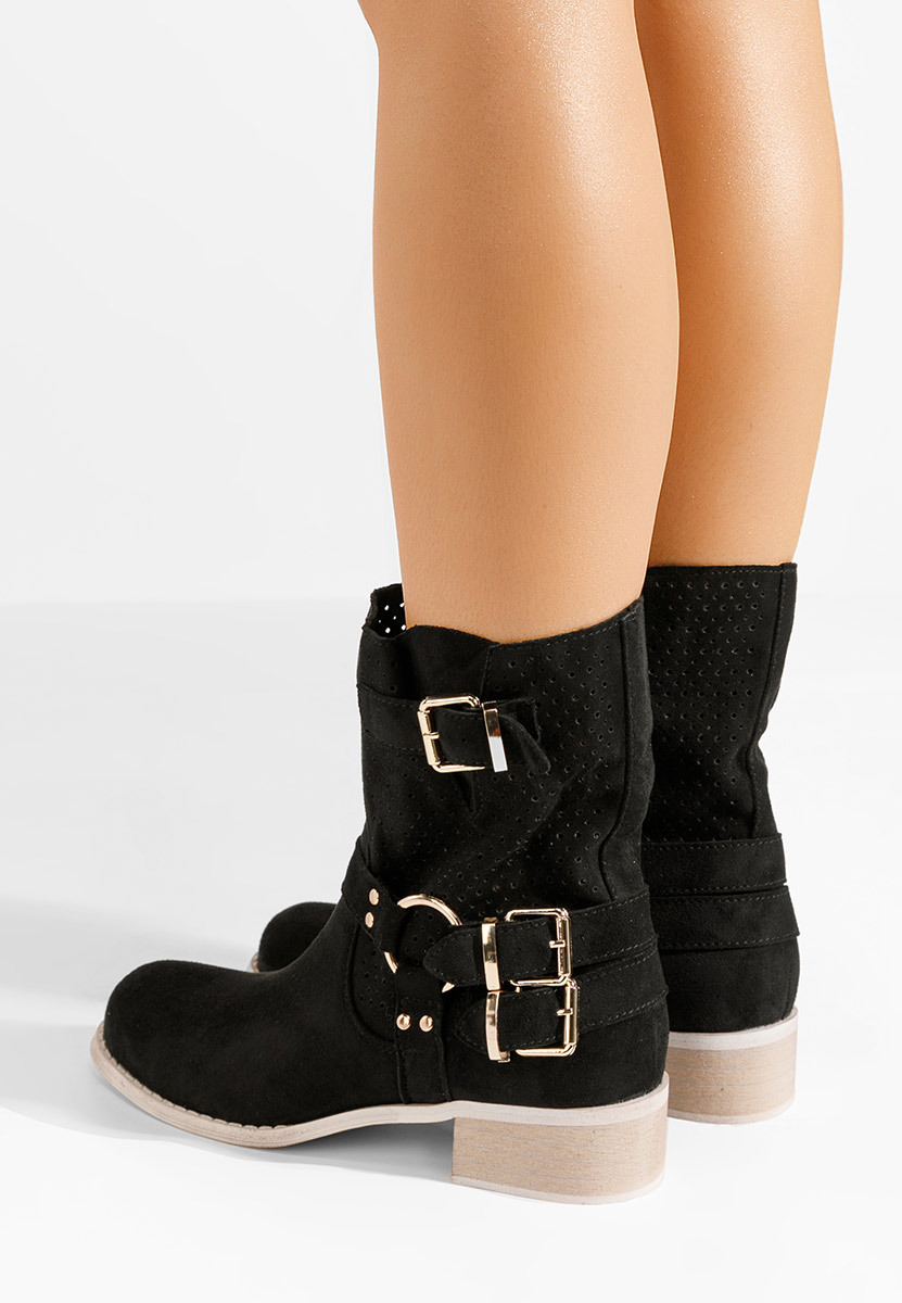 Daiela v2 fekete őszi női bokacipő