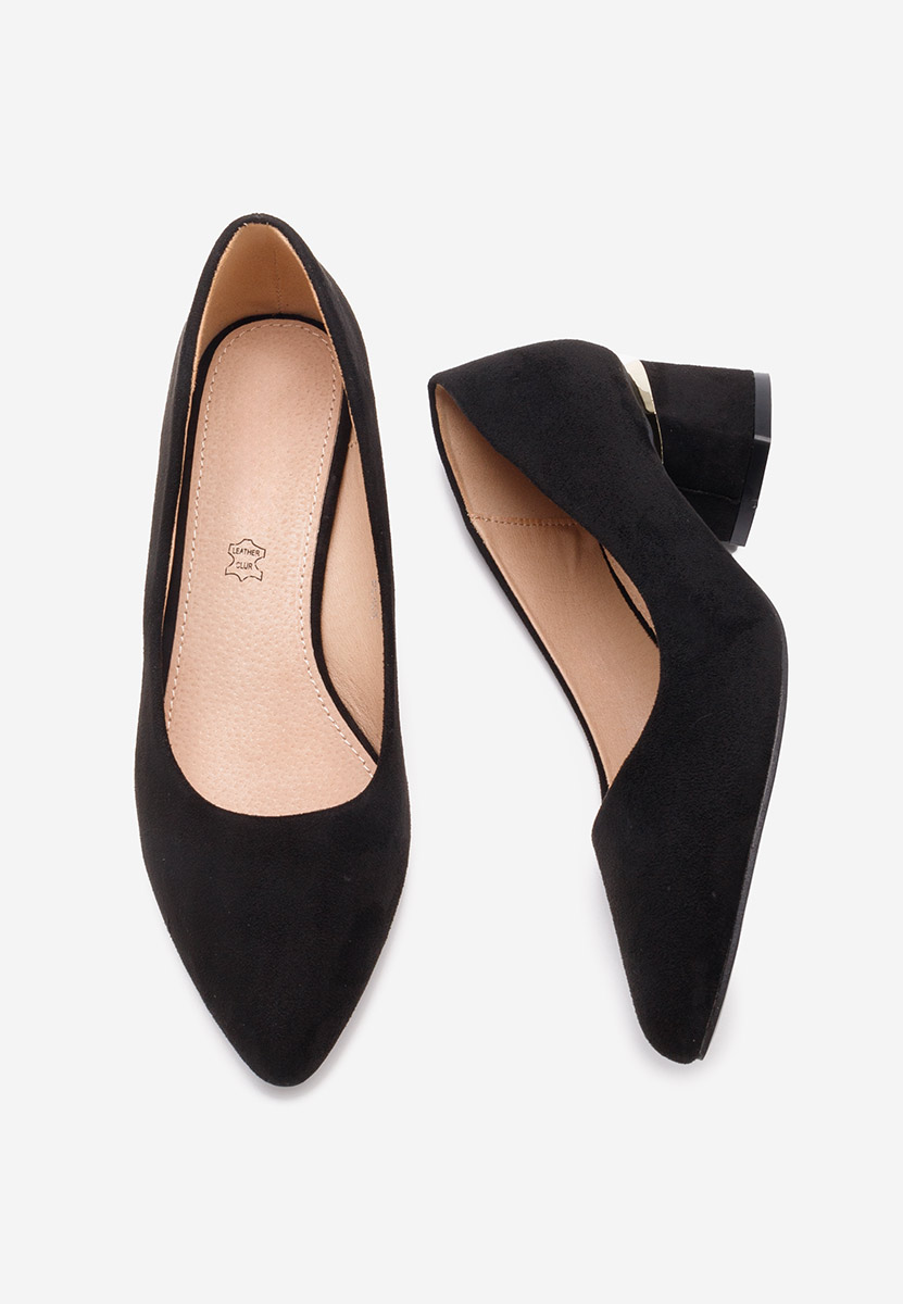 Gretta v2 fekete vastag sarkú magassarkú 