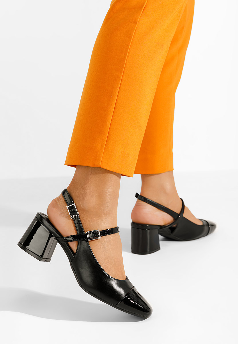 Eriosa fekete vastag sarkú magassarkú 