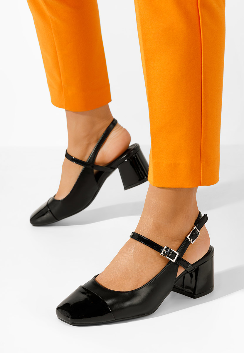 Eriosa fekete vastag sarkú magassarkú 