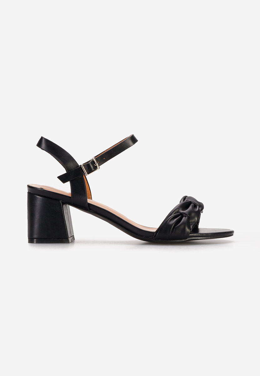 Surania fekete vastag sarkú szandál 