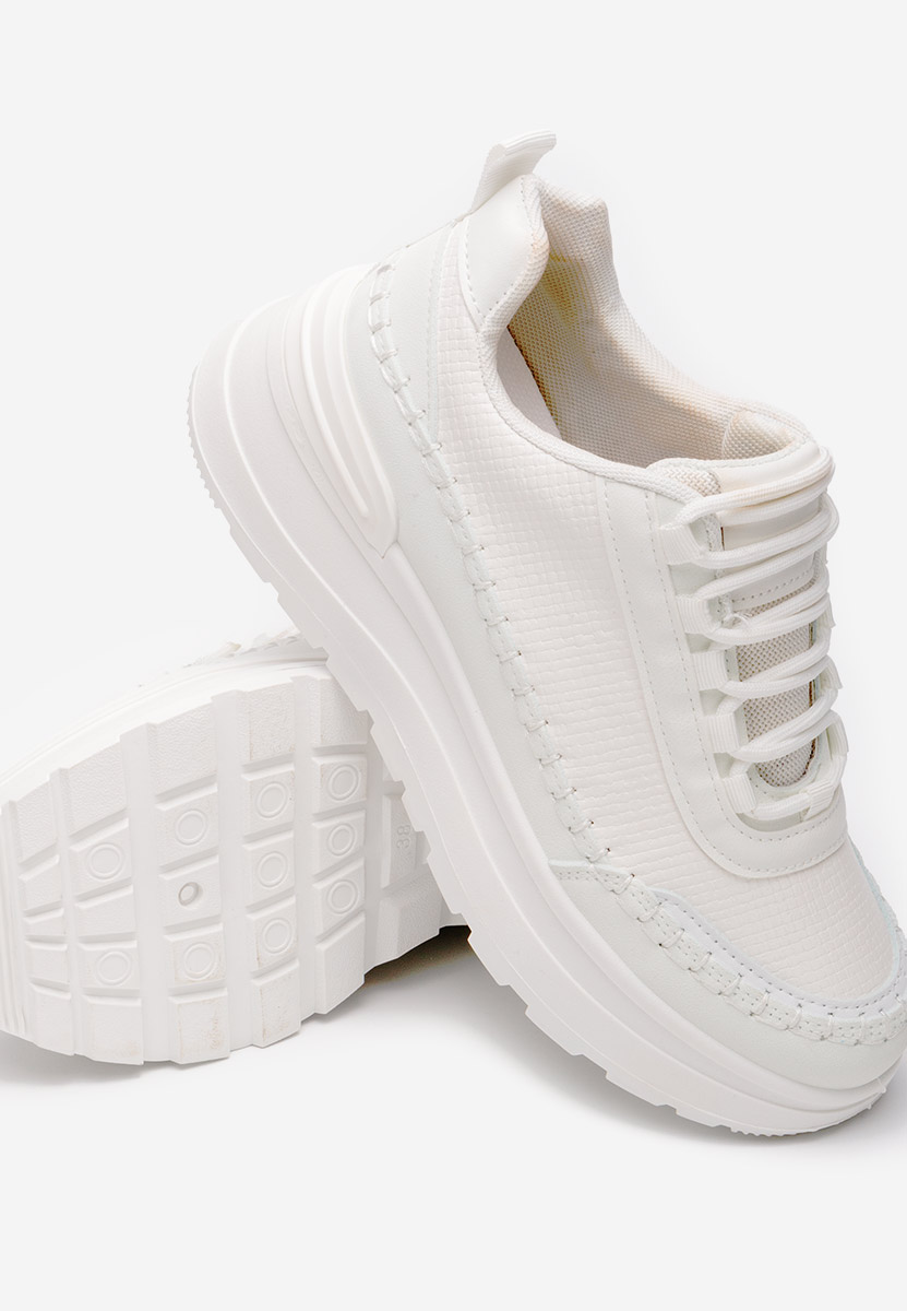 Ellana fehér telitalpú platform sneaker