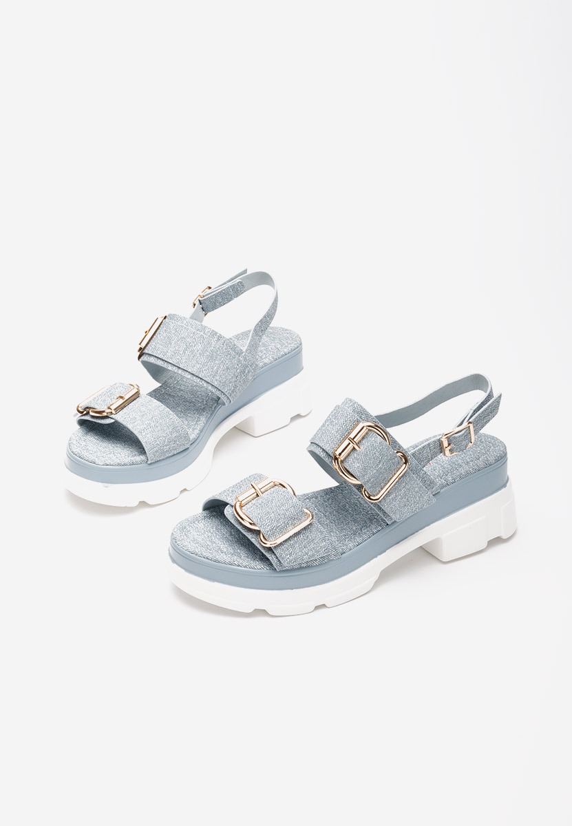 Raphaela tengerészkék platform szandál szandál