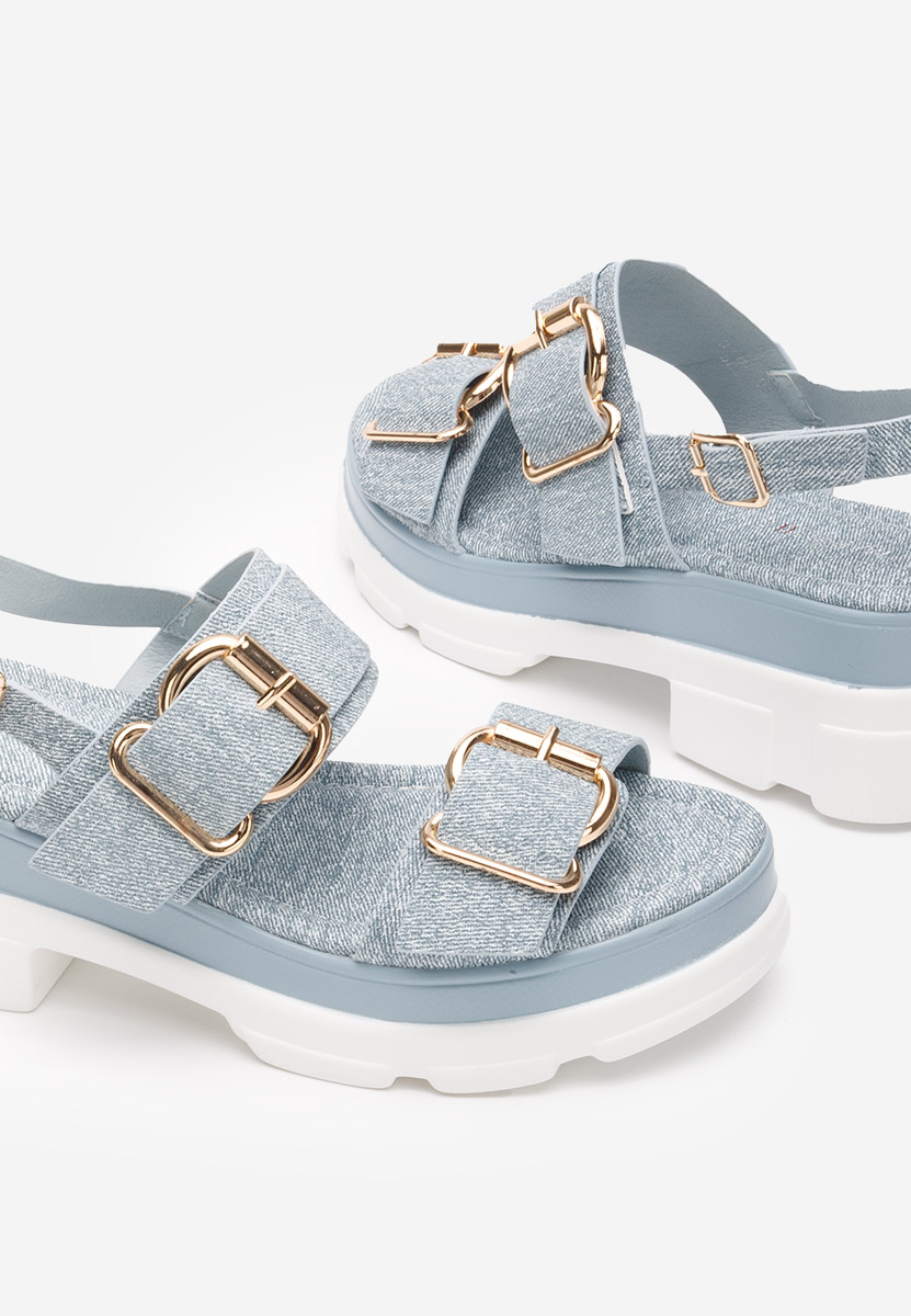 Raphaela tengerészkék platform szandál szandál