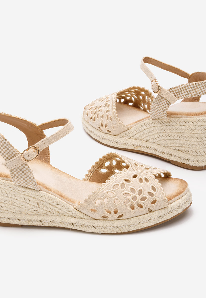 Finana bézs espadrilles szandál